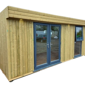 módulo contenedor con revestimiento